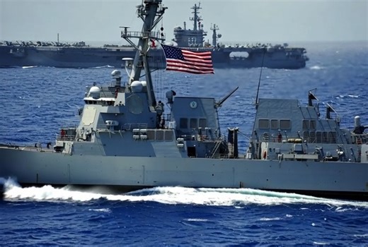 597K views · 3.9K reactions | Through the Strait, Under Pressure: U.S. Navy Warship Cuts Across Taiwan Strait as Tensions Boil #TaiwanStrait #USNavy #RisingTensions #FreedomOfNavigation #NavalShowOfForce #IndoPacific #GeopoliticalFlashpoint #MessageInSteel #SeaPower | Navy History | Facebook