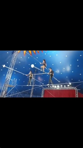 amazing Circus trick on a rope #circus #funny #viral #dance #music
