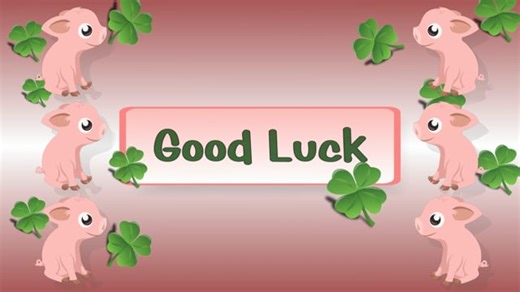 Free video - Lucky Pig, Good Luck, Lucky Charm