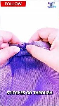 Few People Know This! Hem Your Pants at Home Without a Tailor. #fashiontips #sewingtips #styletips