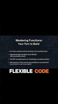 Master Python functions and write reusable code like a pro