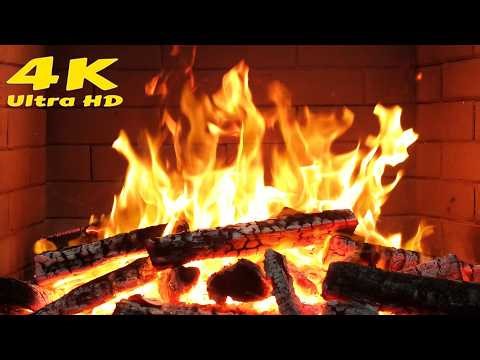 🔥 Rustic cabin fireplace retreat. 4K Fireplace to warm the atmosphere in winter. Relaxing fireplace
