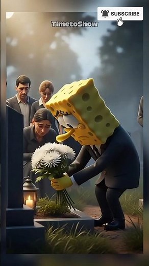 Unbelievable‼️SpongeBob Attends a Funeral That Will Break Your Heart💔 #shortvideo #spongebob