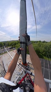 Climbing a 3” x 23’ mast on top of a Rohn 55 tower to lower an aluminum 30m dipole 📡 This antenna was used for both transmit and receive at the ARRL Headquarters club station — definitely a piece of gear with some history behind it. #VCTowers #hamradio247 #TowerClimbing #HamRadio #ARRL #AntennaWork #Rohn55 #30MeterBand #DipoleAntenna #WorkingAtHeights #FieldWork #RiggingLife #HamRadioLife #RadioTower #HandsOnWork #BuiltToLast #HeavyDutyGear #TradesmanWork #WorkAtHeight #CommsWork | VCTowers