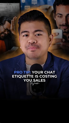 74K views · 2.1K reactions | Professional Chat Etiquette is a NON-NEGOTIABLE skill. Because your chat style can make or break a deal. Watch this. #TheJosh #VoiceboxUniversity #MarketingTips #sales #StrategicSales #GrowthMindset #CustomerExperience #SalesTips #CommunicationSkills #B2BSales #SalesPsychology #SalesSuccess | The Josh | Facebook