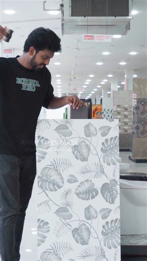 AnujTilesMall on Instagram: "Boring walls? Make them Grand with Art Panel Tiles - Only at Anuj Tiles Mall! 🏢 🏠 Upgrade your interiors with a modern and luxurious vibe 🛋️ Perfect for indoor walls, lounges, and accent spaces 💫 Explore our exclusive range of colours and patterns ✨ Available only at Anuj Tiles Mall 30% OFF + Free Delivery 📲 Follow 👉 @anuj_tiles_mall [Anuj Tiles Mall, tiles showroom Madurai, tiles showroom Ramnad, tiles showroom Tamil Nadu, tiles same day delivery, art panel ti