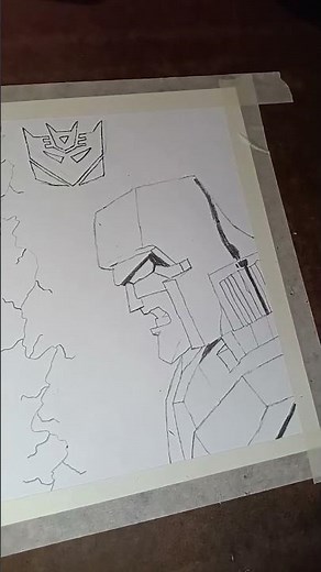my Optimus Prime and Megatron drawing (not finished yet)