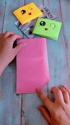 Easy DIY Kawaii Envelope Folding Tutorial #papercrafts #origami #shorts