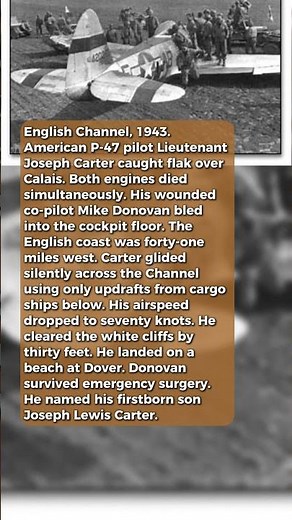 A Pilot Glided 41 Miles Home Without Engines #short #history #ww2