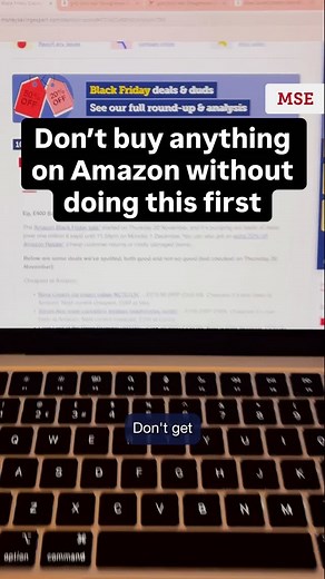 It’s easy to get sucked into the Black Friday hype, but just because Amazon lists a price as reduced, it doesn’t mean it’s a good deal. Before you buy anything, plonk the item’s Amazon URL into free price history tool CamelCamelCamel to see how the current price compares. You might be surprised at what you find! 👀 And if you are shopping in the Black Friday sales, whether at Amazon or somewhere else, search ‘MSE Black Friday’ where we’ve separated the bargains from the bull via our in-depth ana