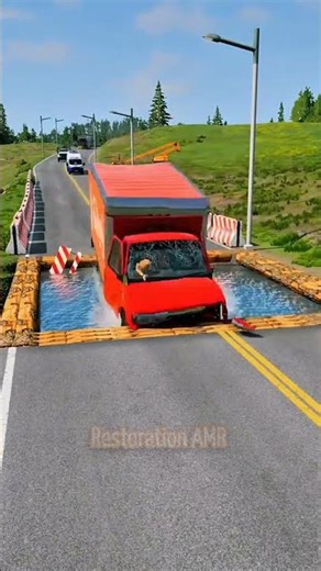 Cars vs Lava Trap | BeamNG.drive Destruction