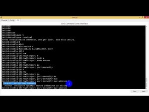 How to Configure Port Security on CISCO Switch, Part 2