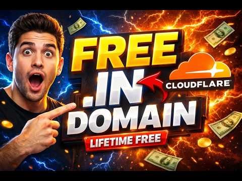 FREE .IN Domain Forever 😱 | Get Lifetime Free Domain with Cloudflare (2026 Method)