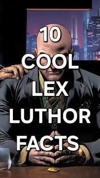 10 COOL FACTS ABOUT LEX LUTHOR. YOU DIDN'T KNOW! #dc #superman