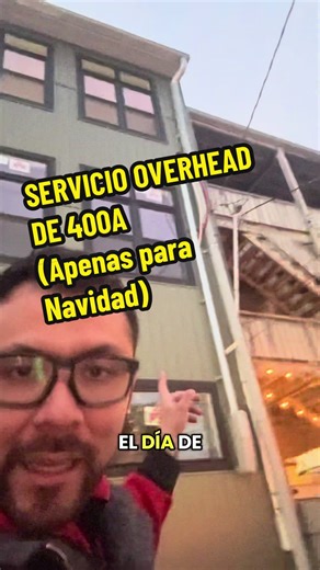 SERVICIO OVERHEAD DE 400A !!! 🫡#masterelectrician #residencialelectrician #nec #electrician