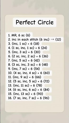 How to Crochet a Perfect Circle 🧶 Easy Crochet Tip for Beginners | Follow for More