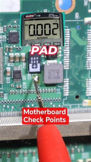 Laptop Motherboard Test Points for Beginners #repair #motherboardrepair #shorts 1