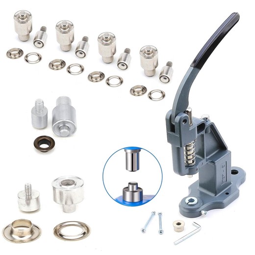 Grommet Press Machine Hand Press Eyelet Tool With 5 Size Dies | Heavy Duty Grommet Setter for Fabric Leather Vinyl - Etsy Canada