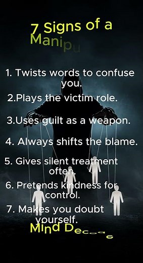 7 Signs of a Manipulator, 7 Signs Someone Is Manipulating You