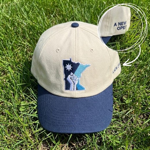 Minnesota Rebel Alliance Embroidered Cap, New MN State Flag Radical Left Hat, Anti MAGA Anti ICE Minnesota Apparel, Custom Side Text Hat - Etsy