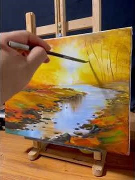 Childhood Passion Turns Into Art | Hand-Painted Forest Oil Painting