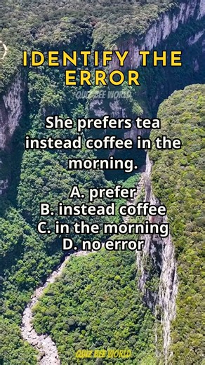 Identify The Error 437 #English #englishgrammar #englishlesson #fblifestyle #quiz | Quizbee World