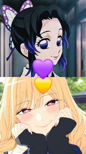 Purple 💜 VS Yellow 💛 Which One Cuter ? #shorts #trending #anime #awv