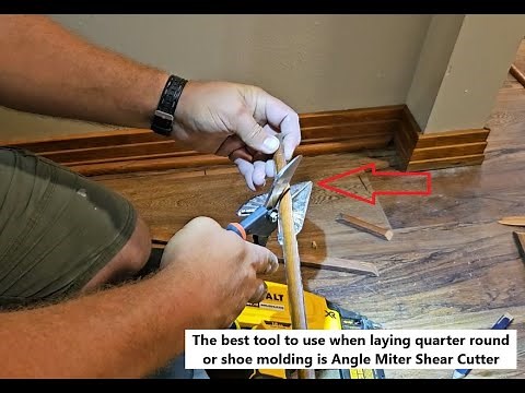 How to cut quarter round & shoe molding on the spot!!