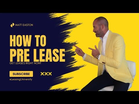 How to Pre-Lease Apartments | Apartment Leasing Training from Leasing University