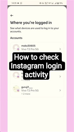 how to check Instagram login activity