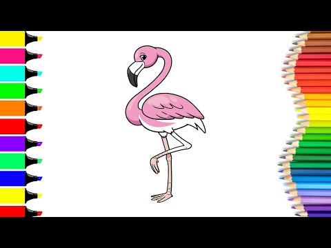 Easy Flamingo Drawing Tutorial 🦩 | Fun and Simple Art Guide