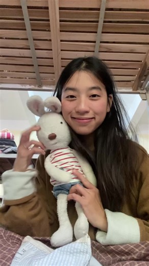 Playful Indoor Moments with a Plush Rabbit Toy