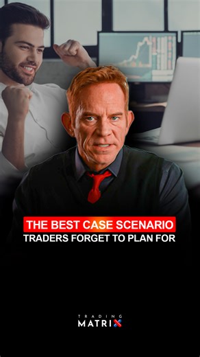 What if success catches you off guard? → Traders plan for losses, but not for wins. → Big moves can revert just as fast. → Without a plan, profits vanish overnight. In this clip, you’ll learn: • Why best-case scenarios are often overlooked. • How to prepare for explosive upside moves. • The key to keeping profits from slipping away. Prepared wins → lasting gains. #ProfitStrategy #TradingDiscipline #MarketMindset #TradingEducation #TradingTips #TradingMistakes #TradingMindset #TradingMatrix | Tra