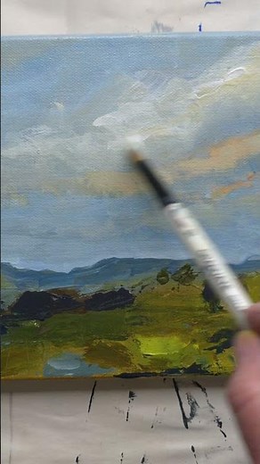 Easy Sky Painting Tips: Simple Techniques for Expressive Landscapes #acrylicpaintingtips #painting