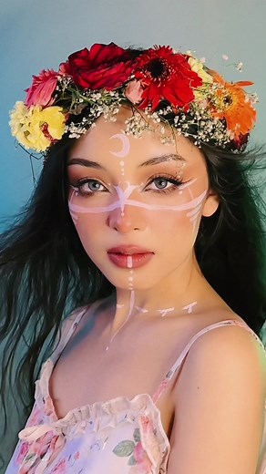 Simpal Kharel Roar TikTok Traditions Makeup Tutorial