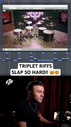 Triplet riffs hit soo different! 😍🤯 #metal #djent #singwriting