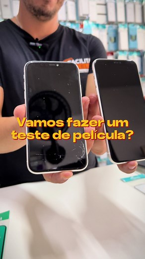 Teste de Película de Vidro 3D e Cerâmica