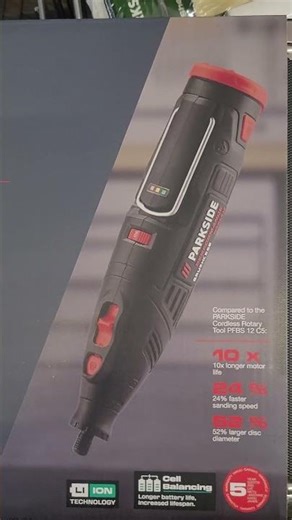 PARKSIDE PERFORMANCE Cordless Precision Grinder, 12 V, PPFBSA 12 B2 (with battery and charger) LIDL