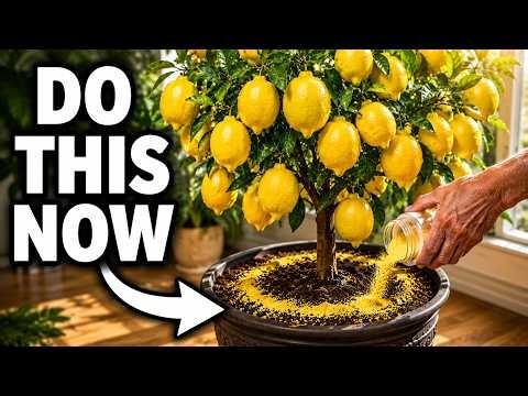 9 POWERFUL Indoor Lemon Tree FERTILIZERS (10x MORE FRUITS in 24 Hours)