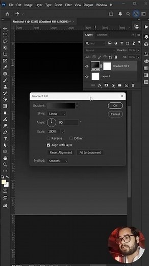 how to Make Smooth Gradients in photoshop | Photoshop tips & tricks | Desinity