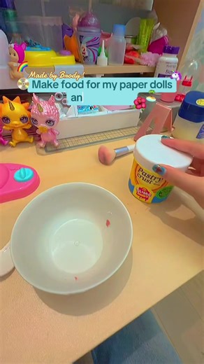 Make Creative Doll Food for Paper Dolls and Poopsie