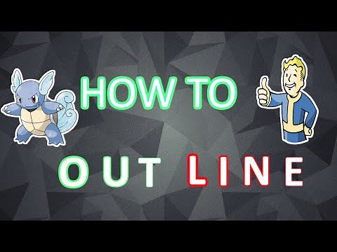 How to OutLine objects in Paint.net!