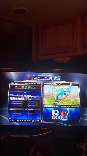 Playing Madden 09 on Xbox 360