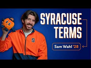 Syracuse Terms Every New Student Should Know