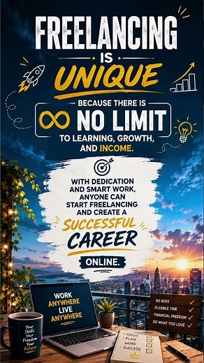 What makes freelancing unique? How do freelancing help us grow and learn skills and generate money.