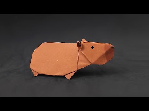 Cómo Hacer un Origami de Capibara Paso a Paso