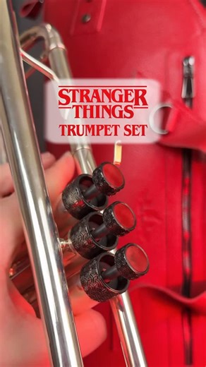 KGUmusic on Instagram: "Stranger Things Trumpet Set KGUmusic Trumpet INFINITY ARTISTIC series Trim Kit MGLeatherWork Trumpet Gig Bag | Single Case - Detroit Leather #kgumusic #trumpetset #strangerthings #trumpetgear #customtrumpet #mgleatherwork"