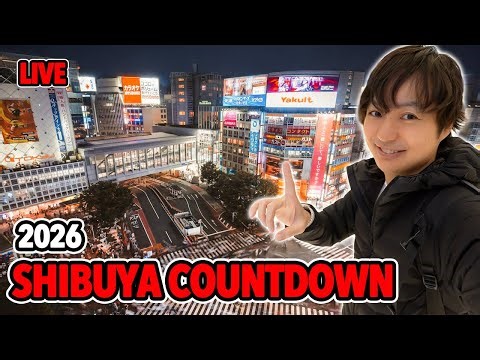 (Live) 2026 Countdown in Shibuya, Walking from Shinjuku through Harajuku!