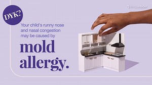 Is your child suffering from runny nose, congestion, coughing, or sneezing? Mold allergy may be to blame for their symptoms. In most homes, mold is common in showers, carpets, and even mattresses. Click the link to get the facts about mold sensitization. https://bit.ly/3PiC4Ia | Allergy Insider