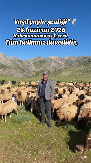 Yaşıl Yayla Şenliği 28 Haziran 2026 – Kahramanmaraş Ç. Cerit Davet